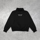 MOCK NECK SWEATSHIRT / BLACK