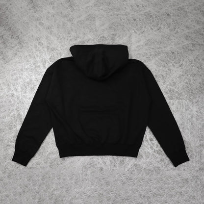 LONG SLEEVE HOODIE / BLACK